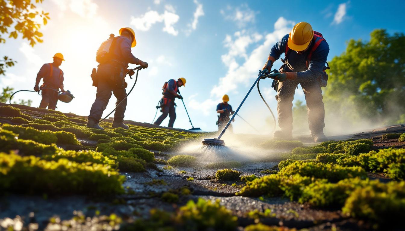 Demoussage toiture 77 : service expert pour un entretien durable
